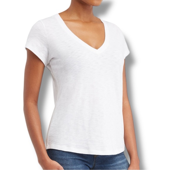 SPANX Tops - SPANX Pima Cotton V-Neck Tee - White 2X